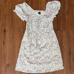 J. Crew Size 8 Floral Dress with Smocked Back